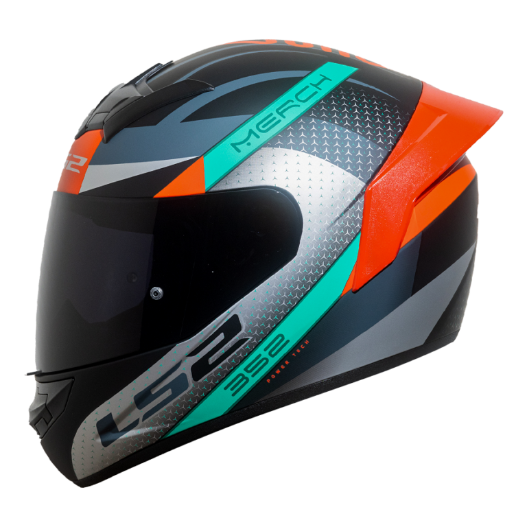 CASCO LS2 NS352 MERCH NEGRO MATE/ROJO CP ROJO